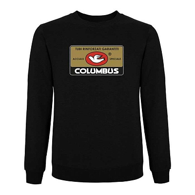 Кофта Cinelli Sweatshirt Crewneck Columbus Tag / Черный