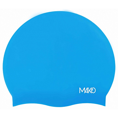 Шапочка для плавания MAKO Signature Turquoise Cap / Голубой