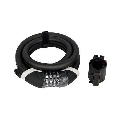 Замок для велосипеда COX UDS2.0 URBAN Spiral / 15x1800 / с кодовым замком