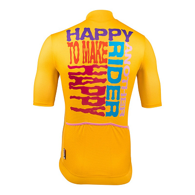 Велосипедная джерси Cinelli Tempo Mesh Jersey / Happy Rider / Желтый