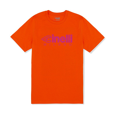 Футболка Cinelli T-Shirt Milano / Оранжевый-Розовый