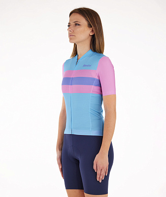 Веломайка женская Santini Eco Sleek Bengal Women's Jersey / Синий