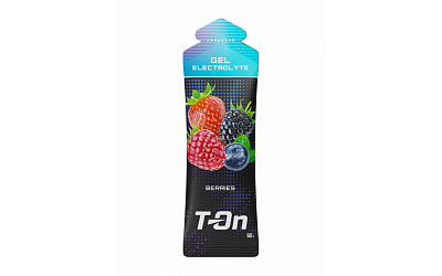 Энергетический углеводный гель T-ON ELECTROLYTE GEL / 60мл / Лесные Ягоды