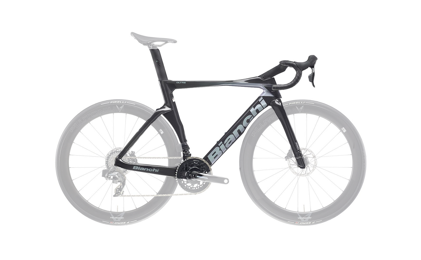 Рама шоссейная Bianchi Oltre Pro ZH / Глянцевый Черный-Серый