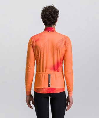 Веломайка с длинным рукавом Santini Pure Dye LS Cycling Jersey / Оранжевый
