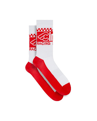 Носки Cinelli Socks Racing Bicycle / Белый-Красный