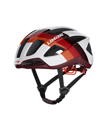 Велосипедный шлем Limar Air Stratos / Белый-Красный-Коричневый 70s