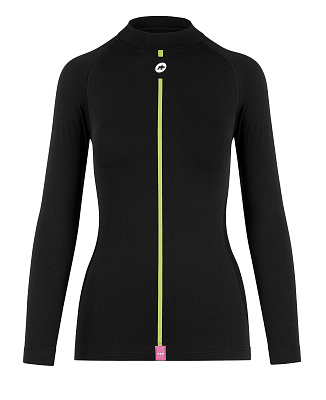 Термомайка с длинным рукавом женская Assos Assosoires Wom Spring Fall LS Skin Layer / Черный