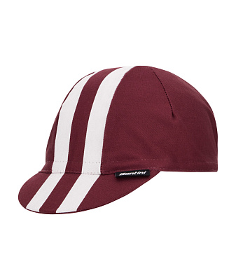 Велокепка Santini Bengal Cycling Cap / Бордовый-Белый