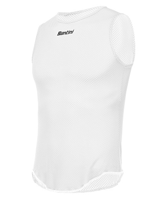 Термомайка без рукавов Santini Lieve Baselayer / Белый