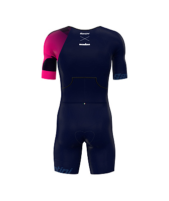 Трисьют с коротким рукавом женский Santini Koa Women's Trisuit / Розовый