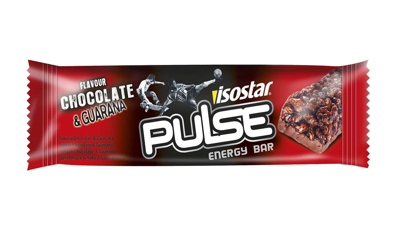Батончик энергетический Isostar Pulse / Шоколад-Гуарана 23г