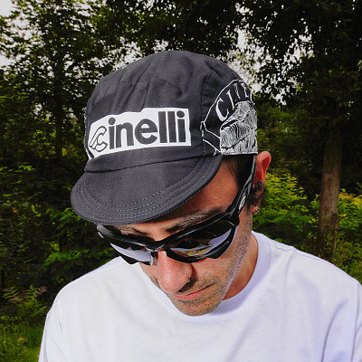 Велокепка Cinelli Cap Gerry Wedd Cyclist Surfer / Черный-Белый