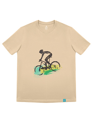 Футболка ECSI / Велосипедист / Бежевый