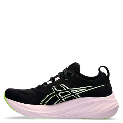 Беговые кроссовки женские Asics Gel-Nimbus 26 / Черный-Салатовый