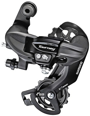 Переключатель задний Shimano Tourney RD-TY500 Rear Derailleur / Крепление на петух / 6/7-Speed