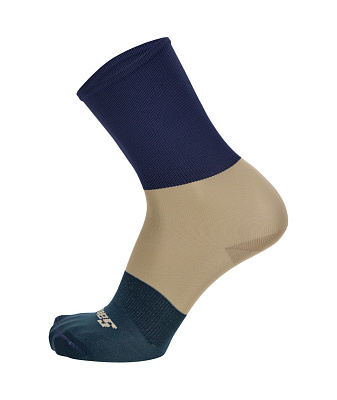 Носки Santini Big Bengal Cycling Socks / Синий-Бежевый