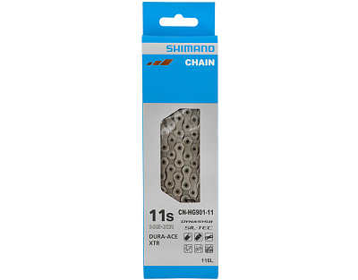 Цепь Shimano Dura Ace/XTR CN-HG901-11 Chain / Замок SM-CN900 в комплекте / 11-Speed