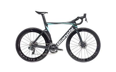 Bianchi Oltre RC Sram Red eTap AXS 12S / Черный-Целесте