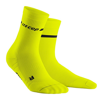 Женские спортивные компрессионные носки CEP Short Socks 3.0 / Желтый