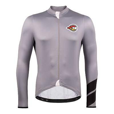 Велосипедная джерси утепленная с длинным рукавом Cinelli Tempo Winter Jersey / Серый