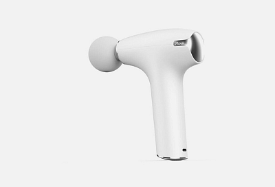 Перкуссионный массажер Flow NANO Graphite / Белый