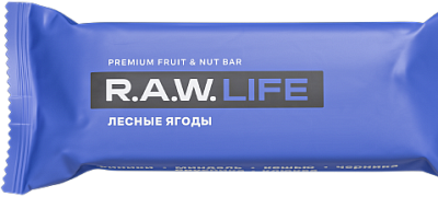 Батончик орехово-фруктовый R.A.W. LIFE Fruit & Nut Bar / Лесные ягоды
