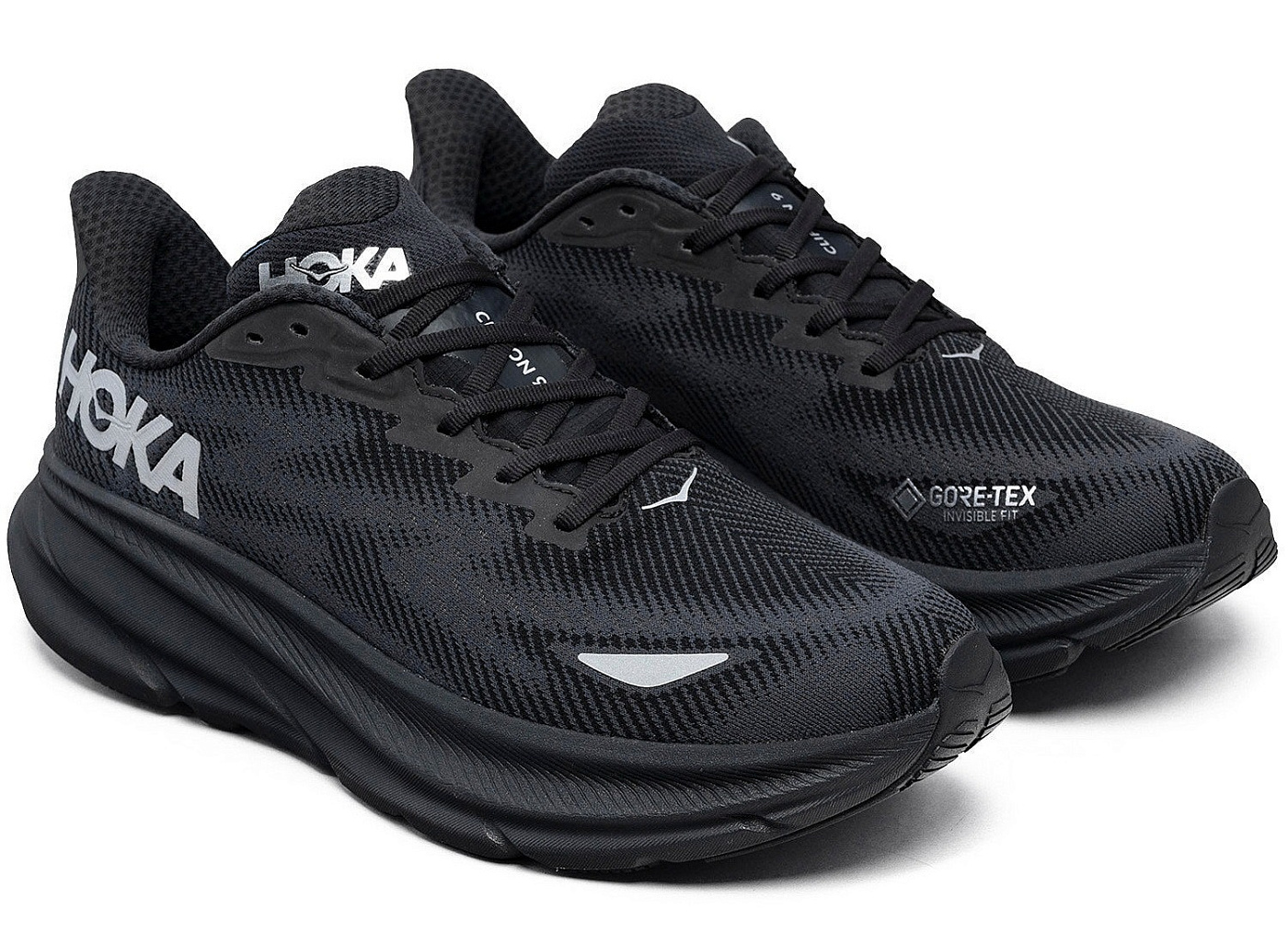 Беговые кроссовки мужские HOKA One One Clifton 9 GTX / Черный