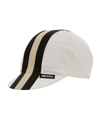 Велокепка Santini Bengal Cycling Cap / Белый-Черный