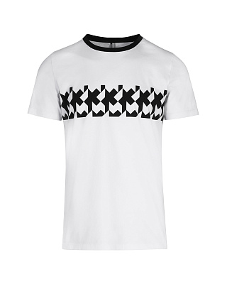 Футболка мужская Assos Signature Summer T-Shirt - RS Griffe / Белый