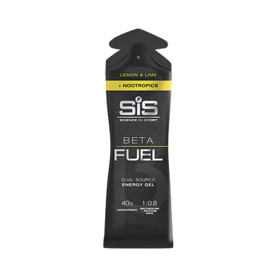 Гель энергетический SiS BETA FUEL + NOOTROPICS, вкус Лимон&Лайм, 60 мл.