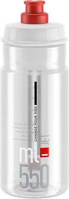 Фляга Elite Jet CLEAR LOGO RED, 550мл