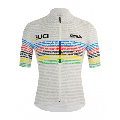 Веломайка Santini UCI Road 100 Champions SS Cycling Jersey / Белый