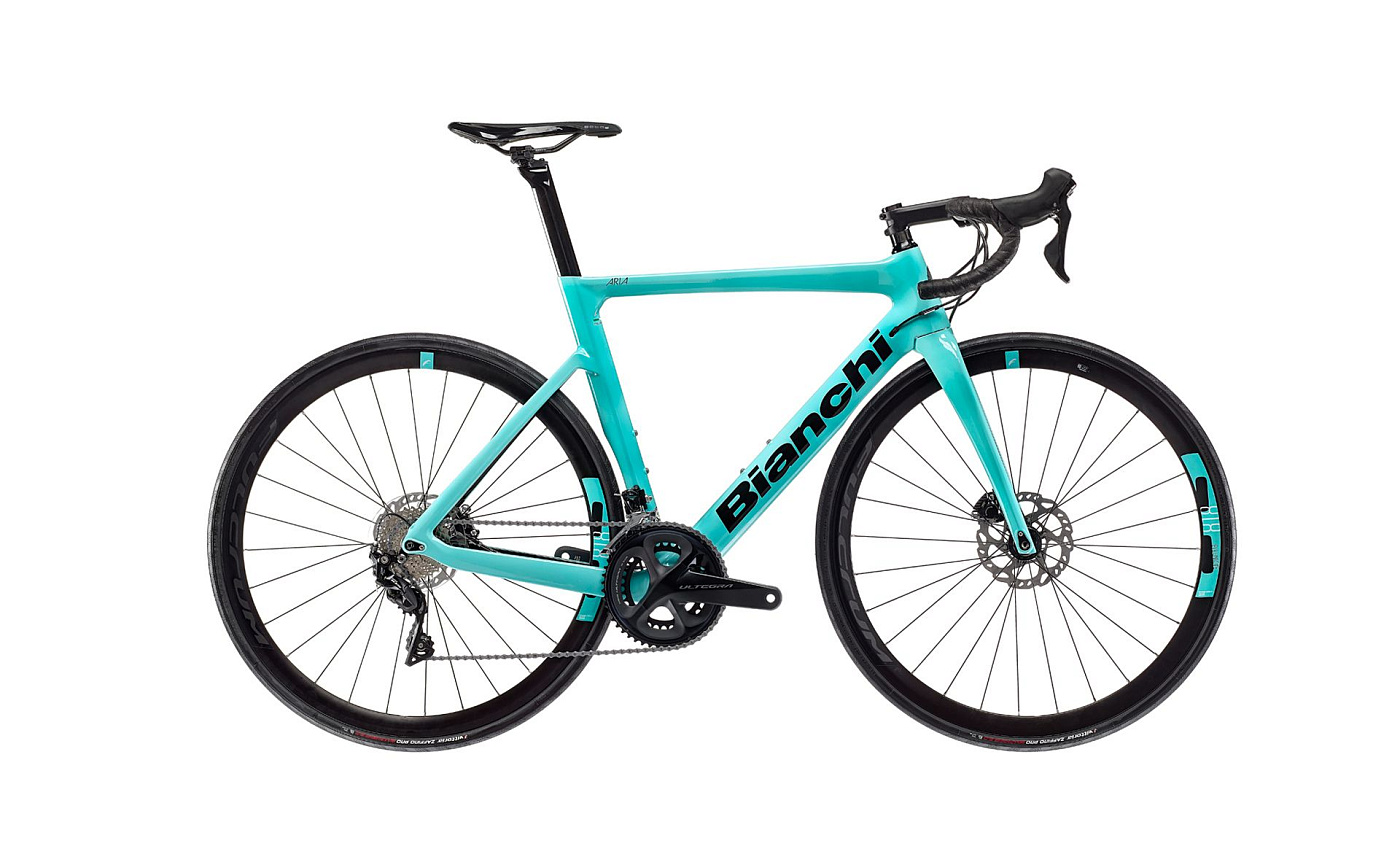 Bianchi Aria Aero 105 Di2 Disc 2023 / Целесте