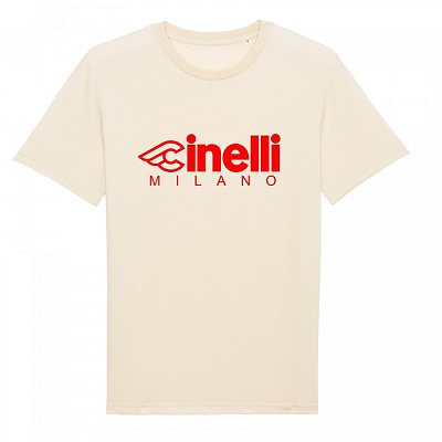 Футболка Cinelli T-Shirt Milano / Белый-Красный