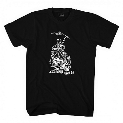 Футболка Cinelli T-Shirt Garage Russ Pope / Черный