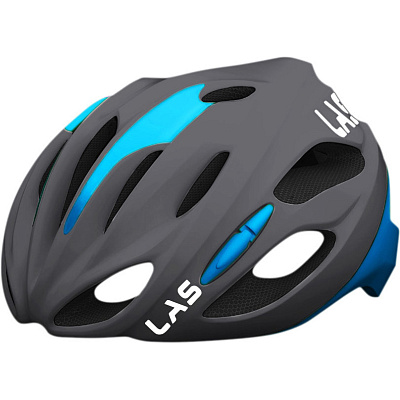 Велосипедный шлем LAS COBALTO S-M, серый матовый с голубым