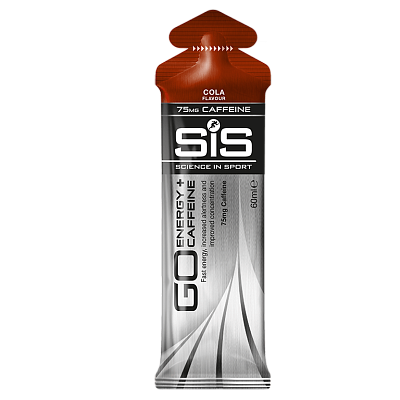Гель изотонический углеводный SiS GO Energy+ с кофеином 75 мг., вкус Кола, 60 мл.