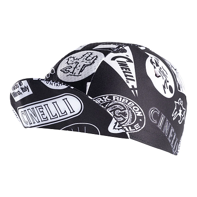 Велокепка Cinelli Supercorsa Cap / Черный-Белый