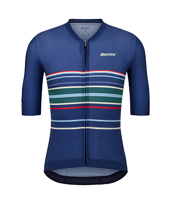 Веломайка Santini Bengal Evo Unisex SS Cycling  Jersey / Синий