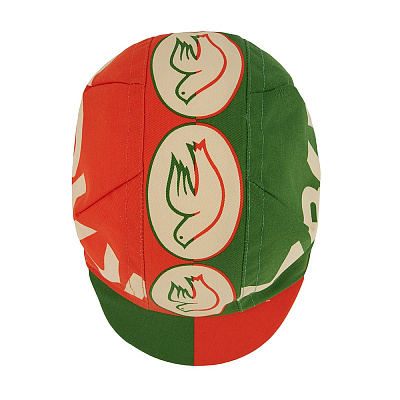 Велокепка Cinelli Cap Columbus Green Box Green & Red