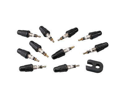 Ниппель Vittoria Valve Mechanism Cores Presta (10 шт + съемник)
