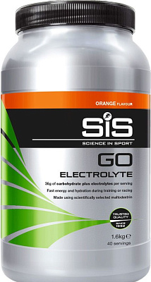 Напиток углеводный SiS GO Electrolyte электролитами в порошке вкус Апельсин, 1.6кг