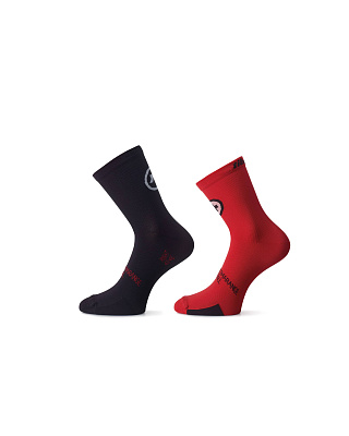Носки Assos Tiburu Sock Evo8 Twin Pack / Красный