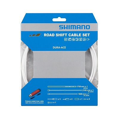 Комплект тросов и оплеток переключения Shimano Inner Shifting Cable Polymer-Coated 1,2x1800/2100мм