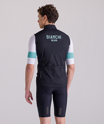Жилетка Santini Bianchi Milano Windshell Wind Vest / Черный
