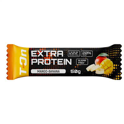 Протеиновый батончик T-ON EXTRA PROTEIN / 50г / Манго-Банан