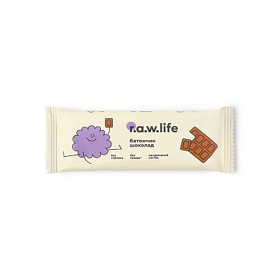 Батончик фруктово-злаковый R.A.W. LIFE Kids / Шоколад