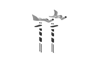 Проставочный кит Deda Elementi JET2 для Colnago TT1 Spacer Kit / Черный