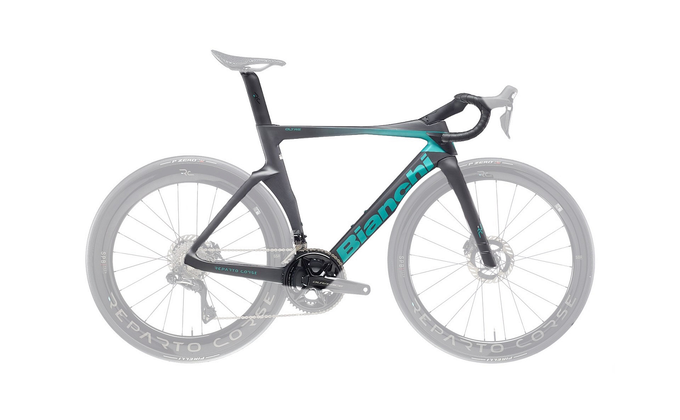 Рама шоссейная Bianchi Oltre RC ZW / Матовый Целесте-Черный